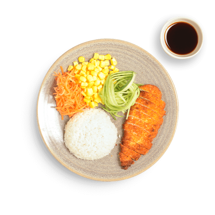 chicken katsu with amai sauce